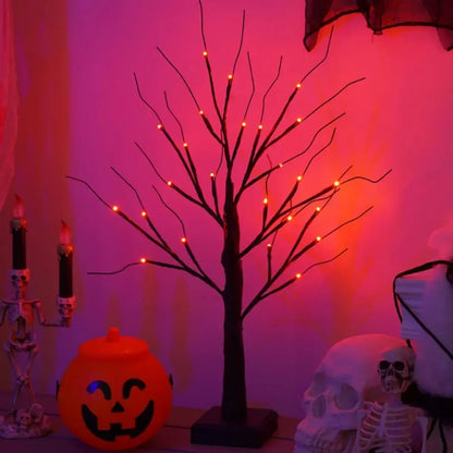 Spooky Glow Birch Tree