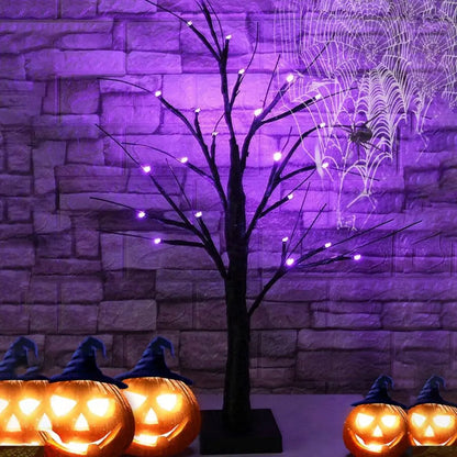 Spooky Glow Birch Tree